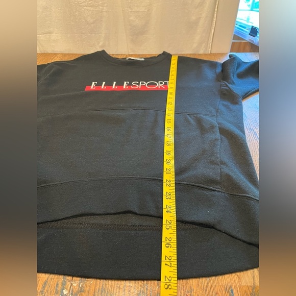 🖤 ELLE SPORT – Black & Red Sweatshirt – Size L - Picture 7 of 7